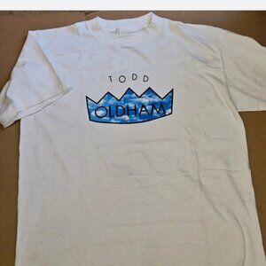 Vintage 90's Todd Oldham T Shirt. 2XL Single stitch sleeve hem. Made in USA
